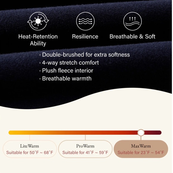 NWT OGL MaxWarm Crewneck Long Sleeve Brami Black (Size M) - Picture 3 of 8